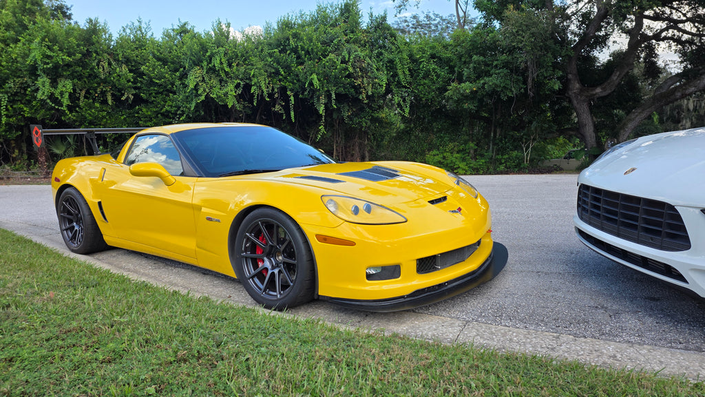 Satin gunmetal GTS10R Trackspec Forged Wheels on C6 Z06