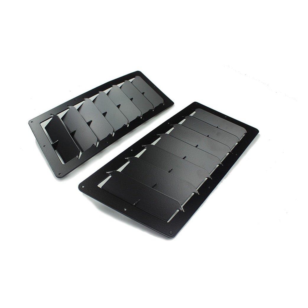 Large Angular Universal Hood Louvers