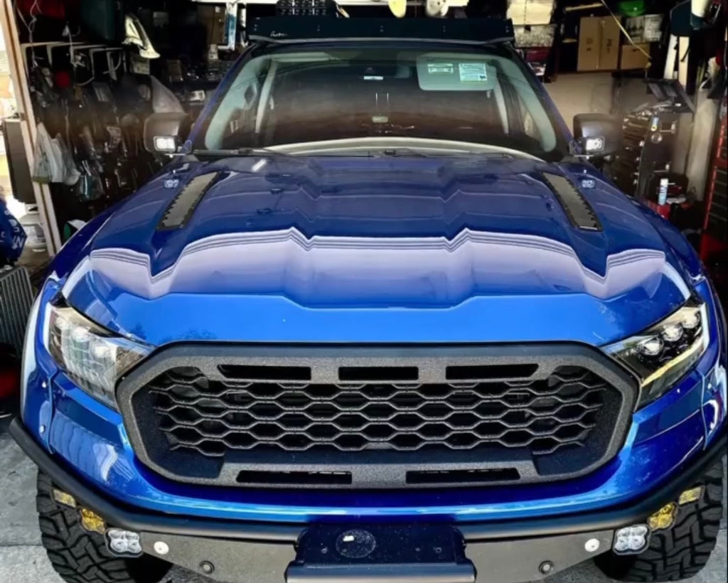 Ford Ranger Rear Louvre Ford Ranger Hood Louver Kit 2018–2022 | Heat Extractors