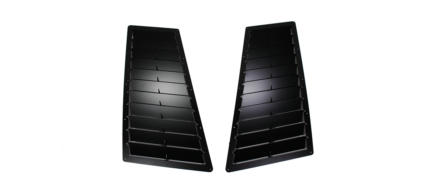 Universal Racing Hood Louver 22 x 11 Inch