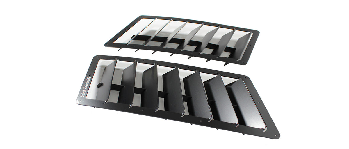 Flow Vent Racing Universal Racing Hood Louver 15 × 8 Inch | High-Flow Vent Kit